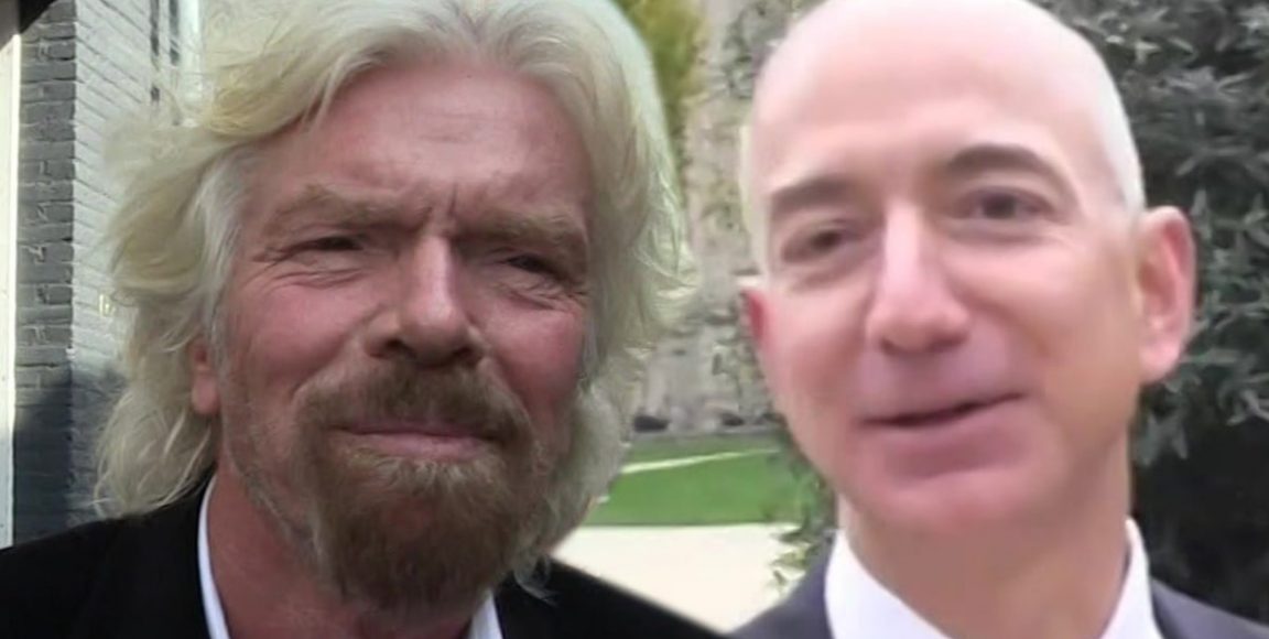 Richard Branson planea vencer a Jeff Bezos en el espacio