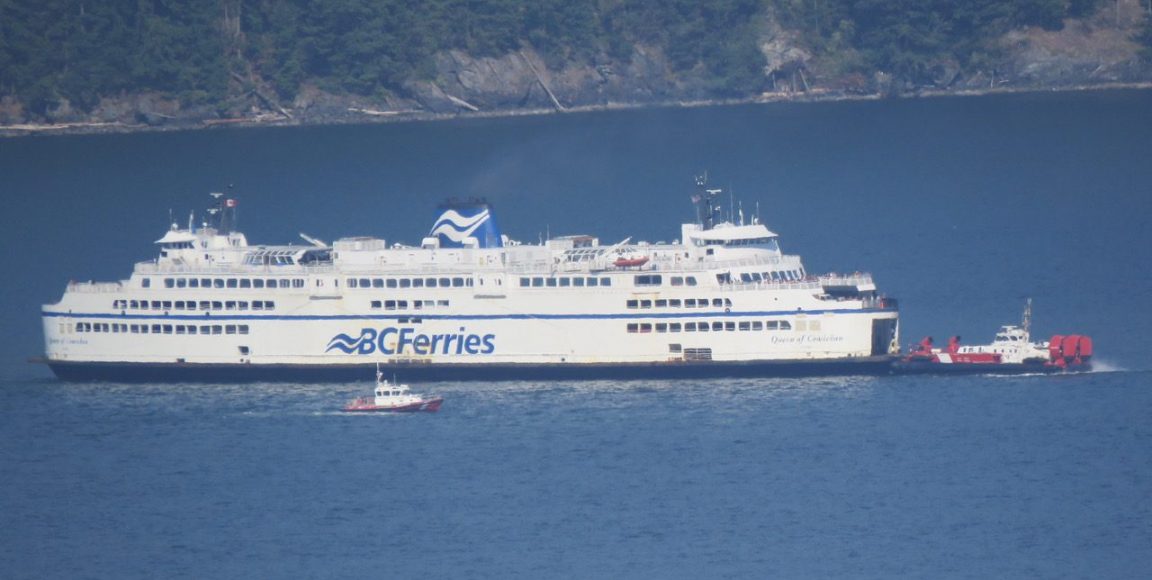 Decenas de pasajeros de BC Ferries aparecen para navegar que nunca antes existieron