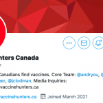 Vaccine Hunters Canada suspende las publicaciones en las redes sociales y recurre a herramientas de autoservicio
