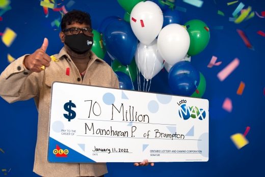 Brampton, Ontario;  El hombre que ganó el premio mayor de $70 millones de Lotto Max dijo que no tiene un plan de jubilación