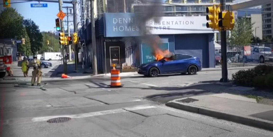 No fue una batería de Tesla la que provocó el incendio del Model Y en Vancouver